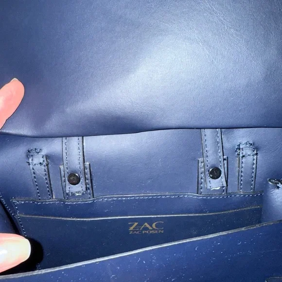 Zac Posen Biba Handbag and Backpack Genuine Leather in Parisian Nights - Picture 11 of 15